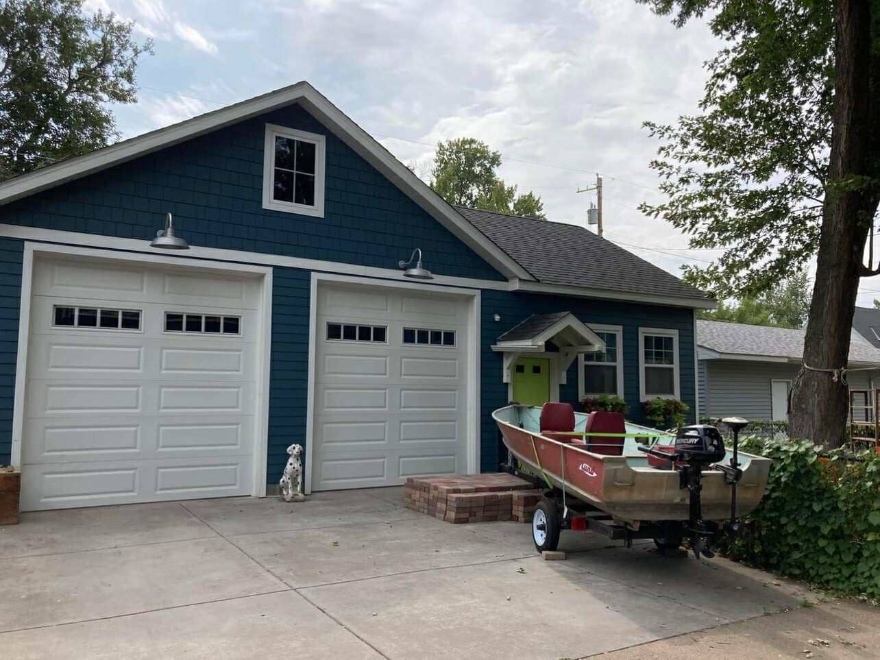 beautiful garage doors painted