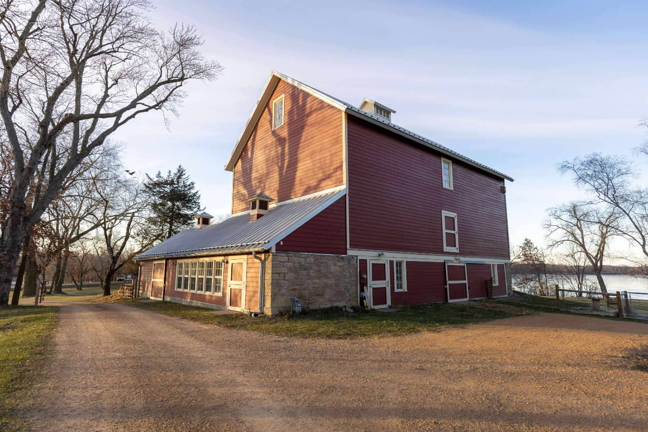 red barn painted exterior